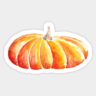 Fall Watercolor Pumpkin Sticker